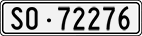 License plate of Switzerland, Cars