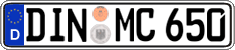 German license plate, Regular plates