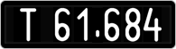 License plate of Austria, 1947 year system