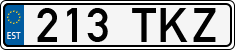 License plate of Estonia, Regular car plates