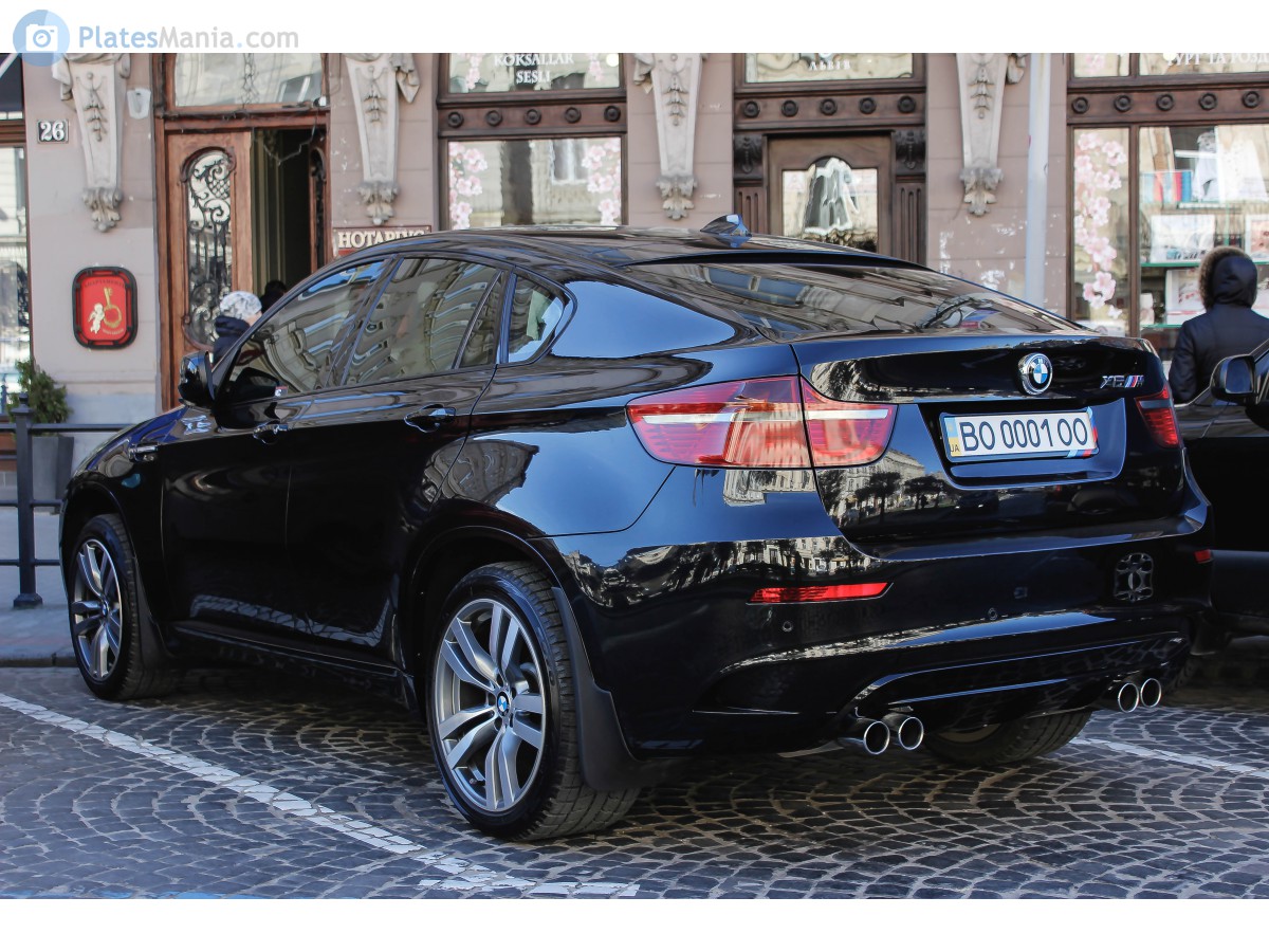 BO 0001 OO, BMW X6M 1st gen (E71), 2009–2014