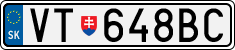 License plate of Slovakia, Cars
