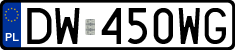 License plates of Poland, Regular car plates