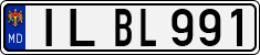 License plate of Moldova, Cars (1992)