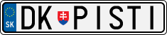License plate of Slovakia, Vanity Plates