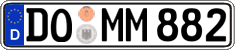 German license plate, Regular plates
