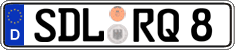 German license plate, Regular plates