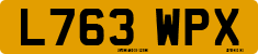 License plate of the United Kingdom, 1983 year system