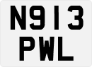 License plate of the United Kingdom, 1983 year system