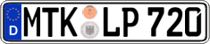 German license plate, Regular plates