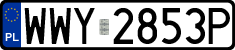 License plates of Poland, Regular car plates