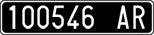 License plate of Italy, Cars (1927 year series)