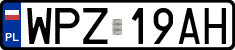 License plates of Poland, Regular car plates
