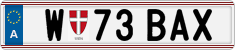 License plate of Austria, Regular plates