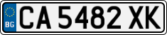 License plate of Bulgaria, Cars