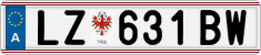 License plate of Austria, Regular plates