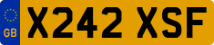 License plate of the United Kingdom, 1983 year system