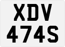 License plate of the United Kingdom, 1963 year system