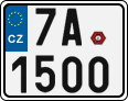 License plate of the Czech Republic, Motorcycles (2001)