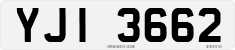 License plate of the United Kingdom, Northern Ireland (1966)
