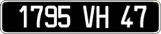 French license plate, FNI