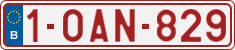 License plate of Belgium, Regular plates (2010)