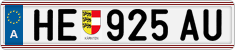 License plate of Austria, Regular plates
