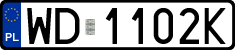 License plates of Poland, Regular car plates