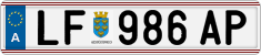 License plate of Austria, Regular plates
