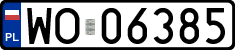 License plates of Poland, Regular car plates