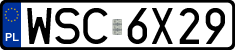 License plates of Poland, Regular car plates