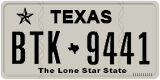 Texas, Regular plates (2012) (АBC-1234)