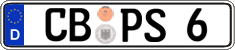 German license plate, Regular plates