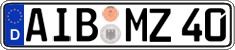 German license plate, Regular plates