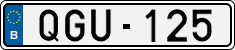 License plate of Belgium, 1951 year system