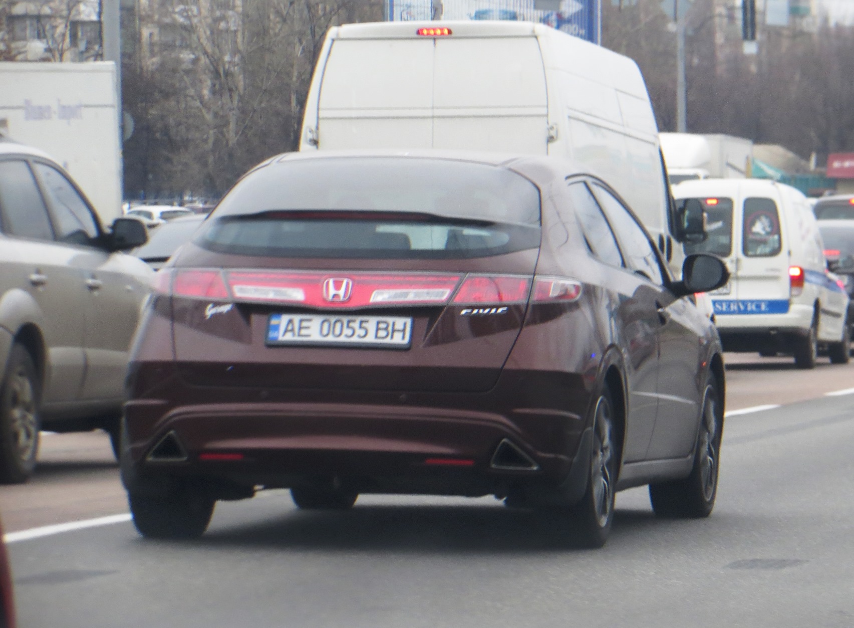 AE 0055 BH, Honda Civic 8th gen 5-door Hatch (FK/FN; Global-market), 2005–2012