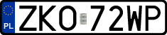 License plates of Poland, Regular car plates
