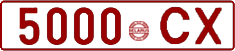 License plate Belarus, Cars (1992)