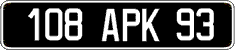 French license plate, FNI
