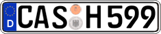 German license plate, Regular plates