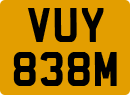 License plate of the United Kingdom, 1963 year system