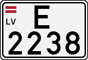 License plate of Latvia, Trailers