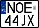 License plates of Poland, Special vehicles and motorcycles