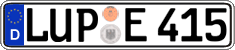 German license plate, Regular plates