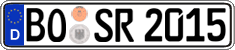 German license plate, Regular plates