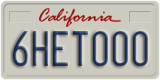 California, Passenger Car (1ABC234)
