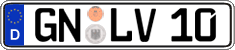 German license plate, Regular plates