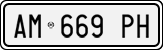 License plate of Italy, Cars (1994 year series)