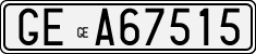 License plate of Italy, Cars (1927 year series)