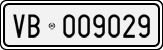 License plate of Italy, Cars (1927 year series)